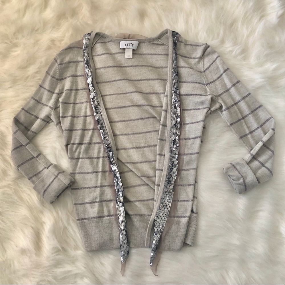 Loft sequin detail cardigan